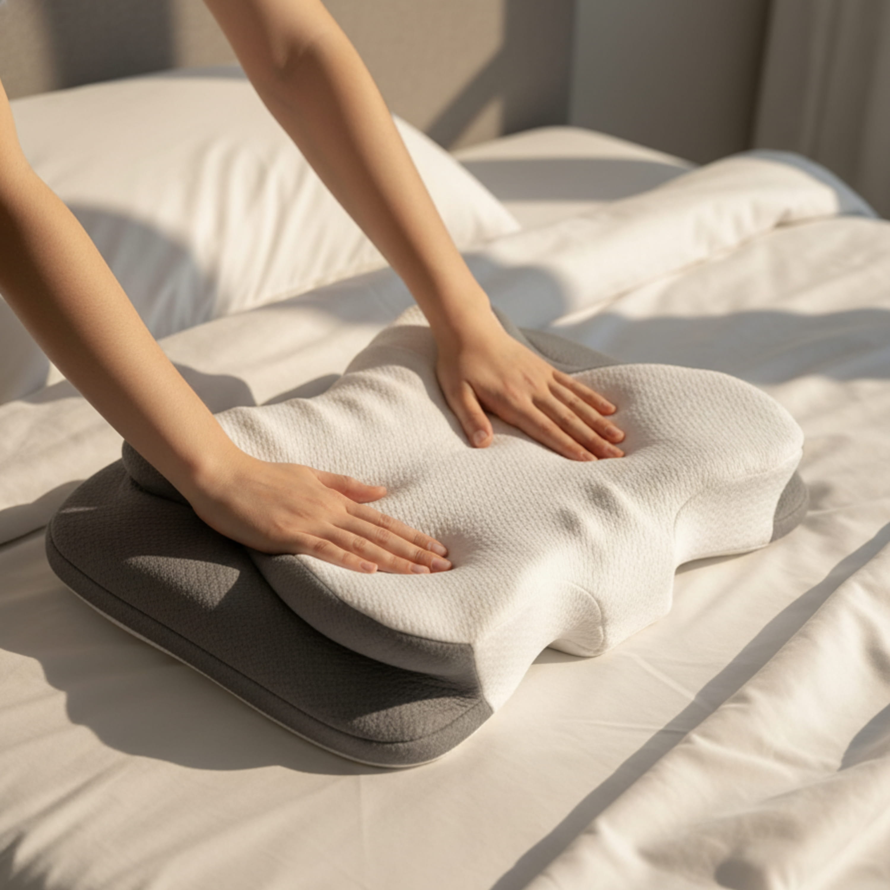 Tecnología de Almohada Orthopedic Blanca