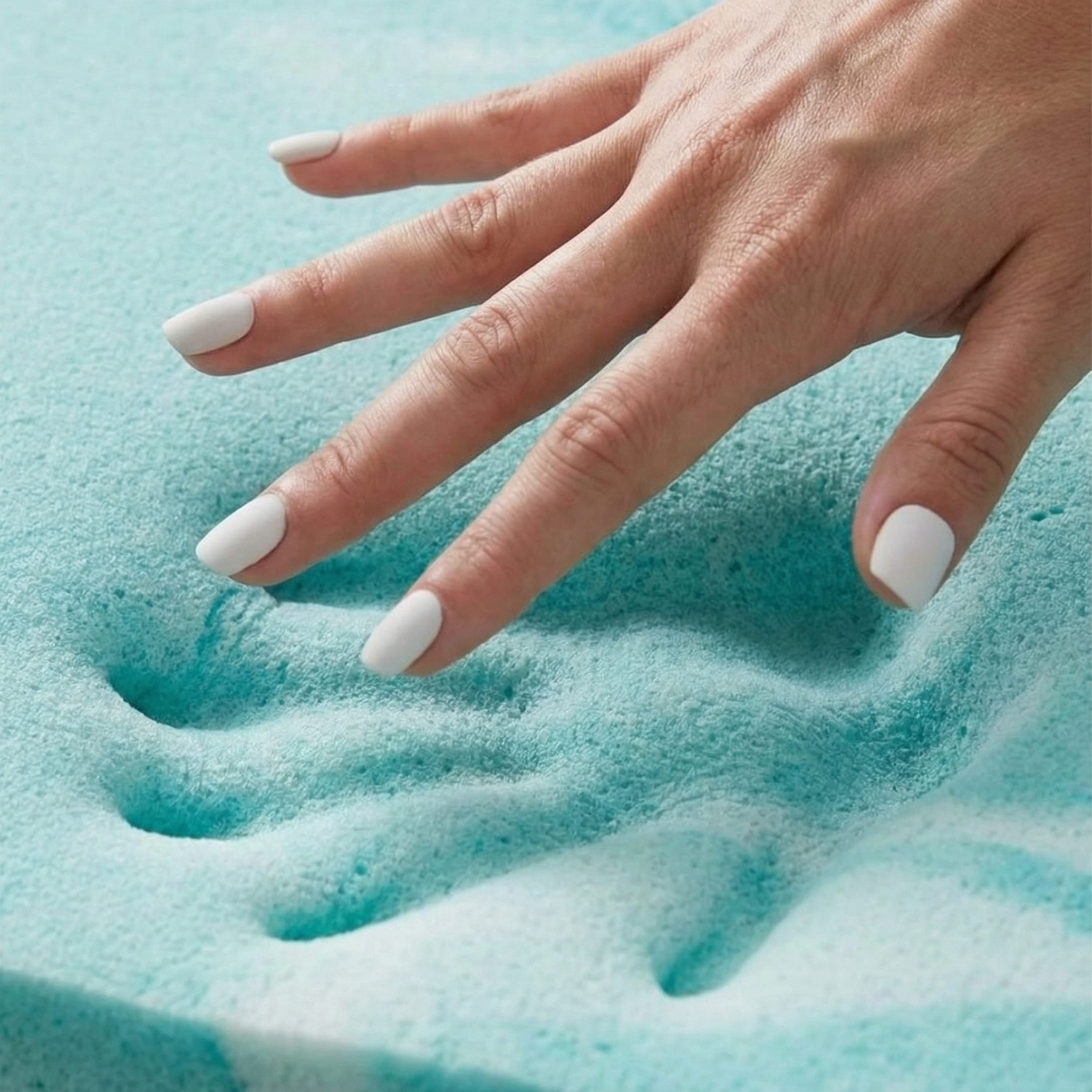Tecnología de Cubrecolchón Azul  Memory Foam